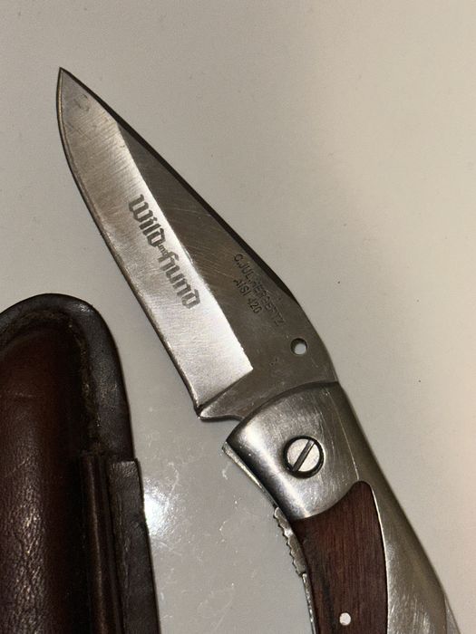 Cutit briceag wild und hund, teaca piele