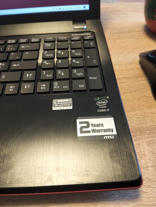 Laptop Gaming MSI Apache i7 ssd gtx