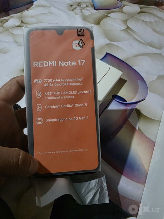 Redmi Note17 256гб yangi karobka