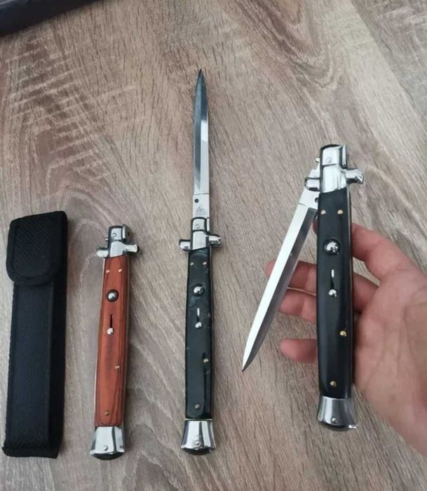 Briceag Stileto , cutit italian 34cm + husa textila