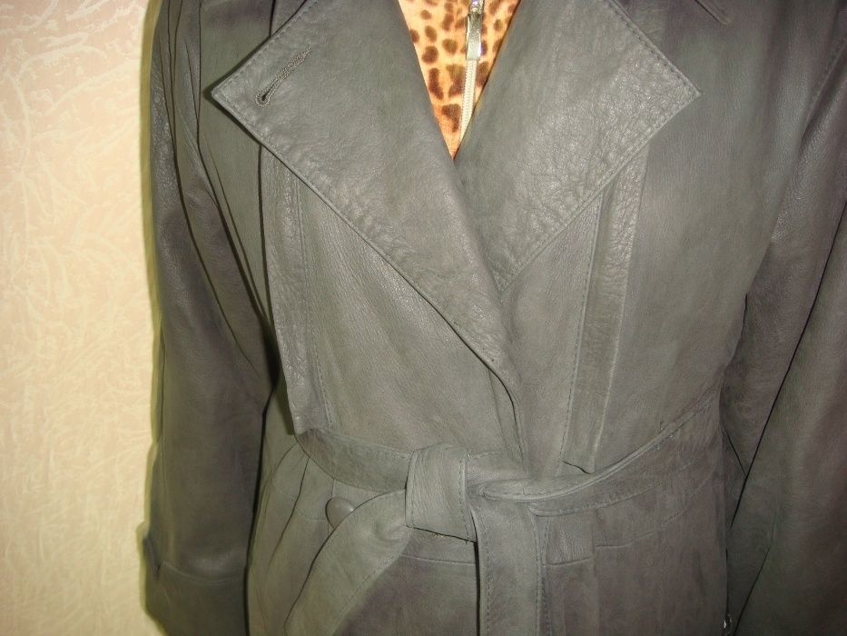 Плащ кожаный женский (Сделано в Корее)