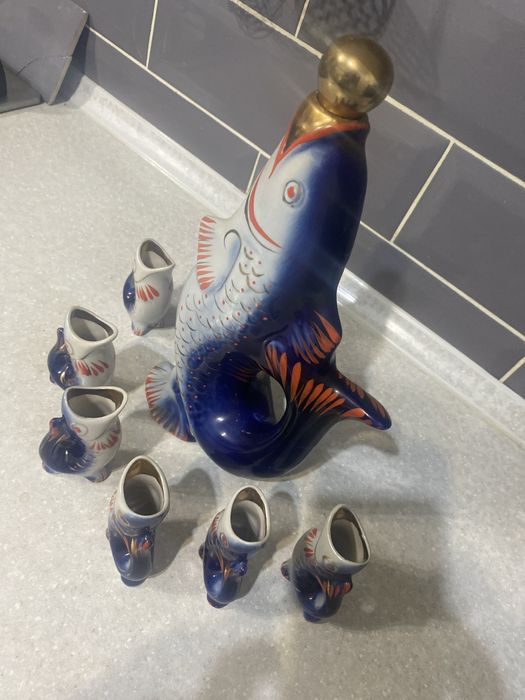 Набор посуды. Рыбки.