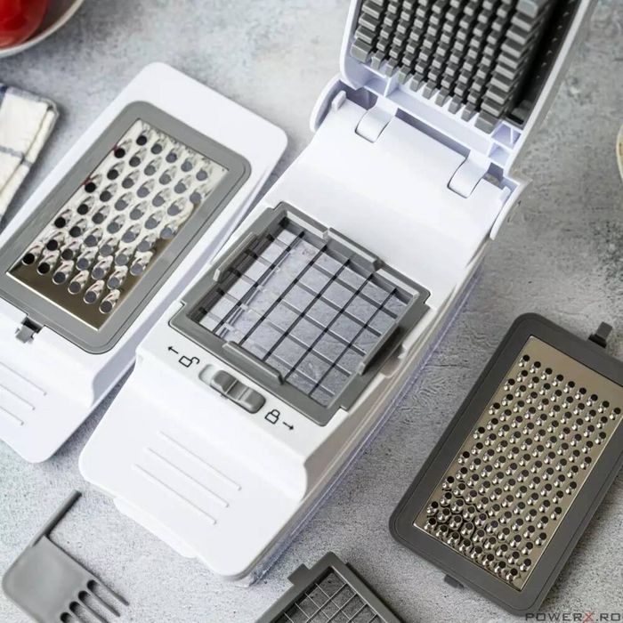 Dispozitiv pentru tocat legume, cu 5 lame interschimbabile, KingHoff