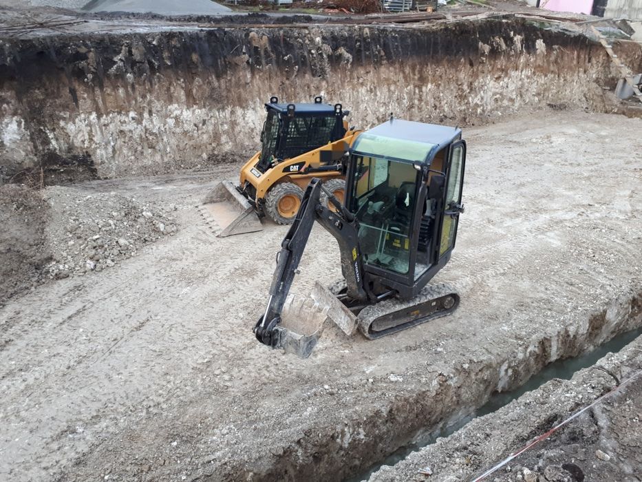 Багер,бобкат и самосвал