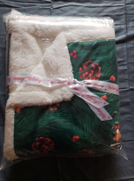 Шерпа одеяло с еко вълна 1