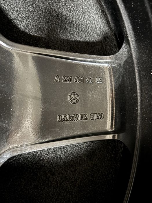 4бр оригинални 19ки Mercedes S class AMG w221 ет43 8,5ж