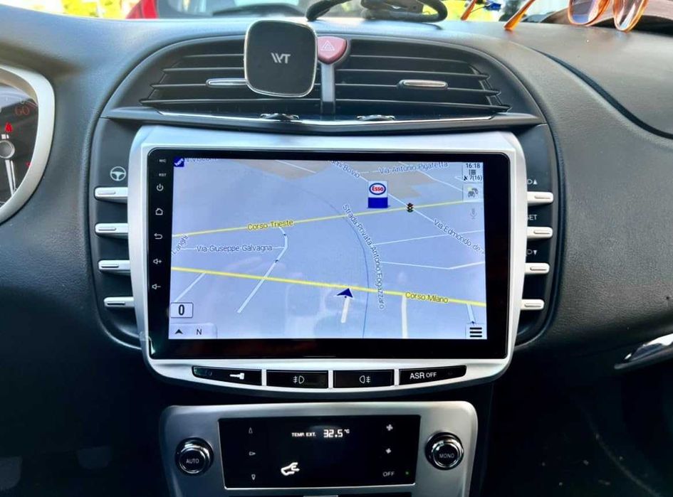 Мултимедия за Lancia Delta, Android, Навигация, Waze, Android Auto, Carplay, Андроид, двоен дин, 2009-2019 година