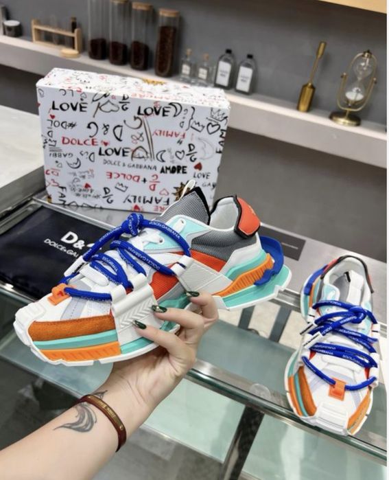Adidasi Dolce Gabbana multicolor