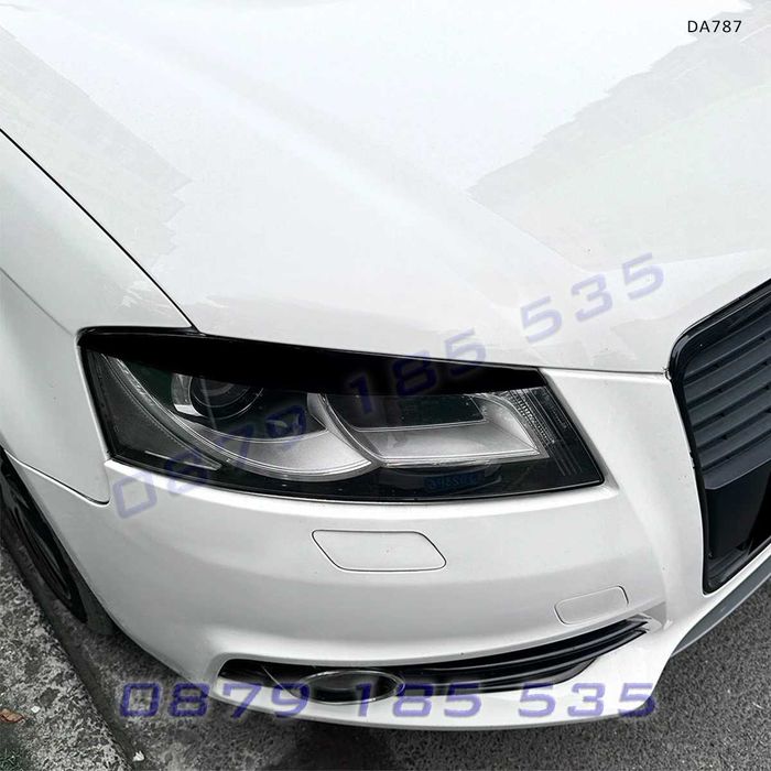 Вежди за фарове за Audi A3 8P 2004–2013 черен гланц DA787 ауди а3 тунинг