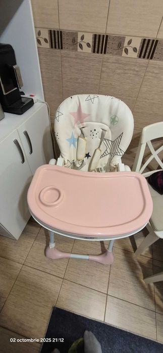 Scaun de masa pentru bebelusi si copii pliabil Juju Eat & Joy