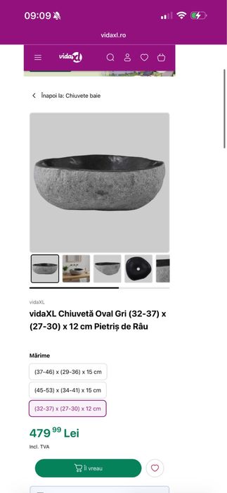 Chiuveta din piatra naturala