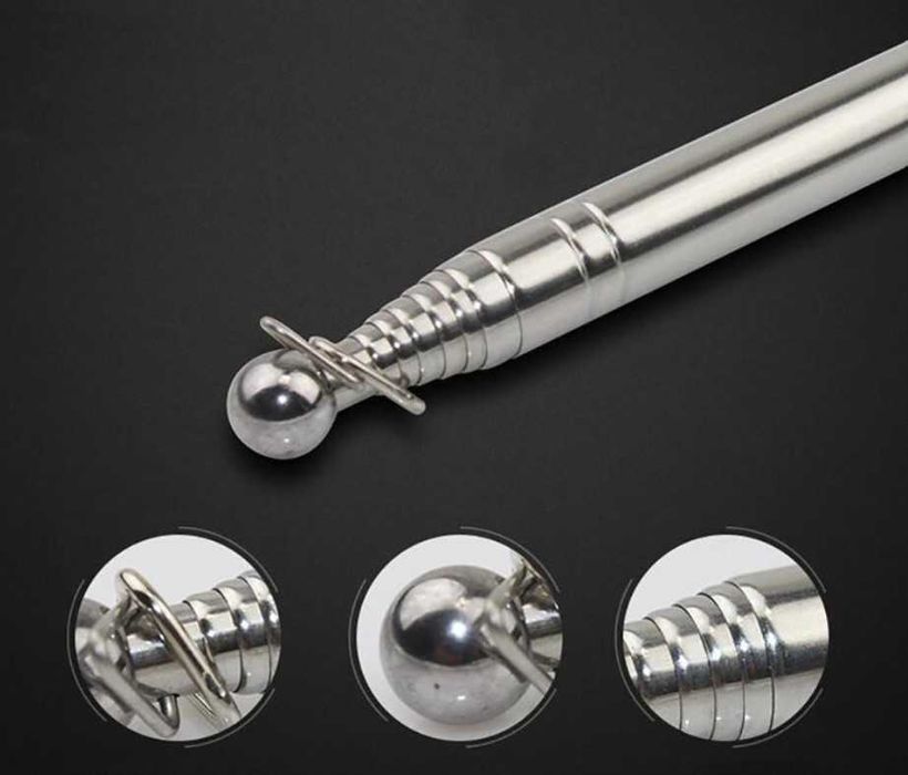 Stâlp-Maner pt.steag-bener telescopic-oțel inoxidabil marimi intre1-3m