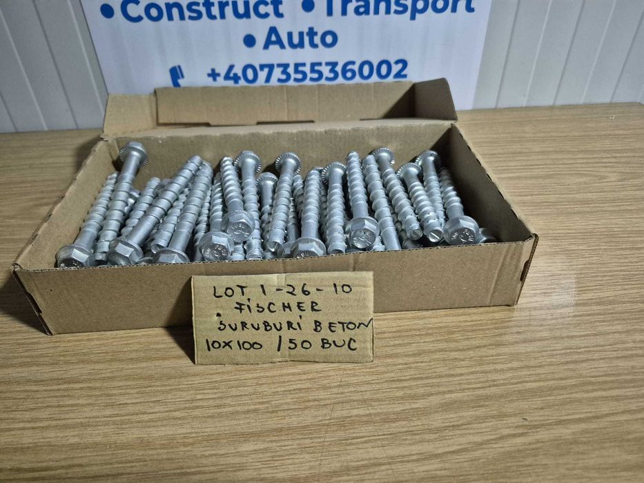 fischer suruburi beton 10x100 - lot 1-26-10