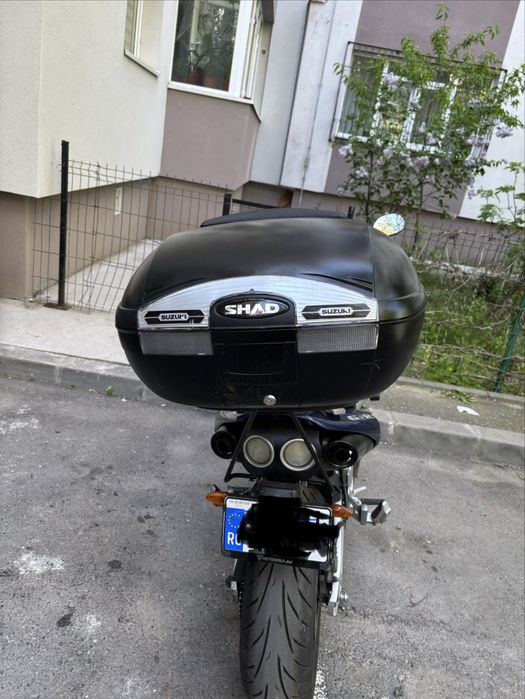 Top case SHAD 50L inscripționat Suzuki+placa de fixare