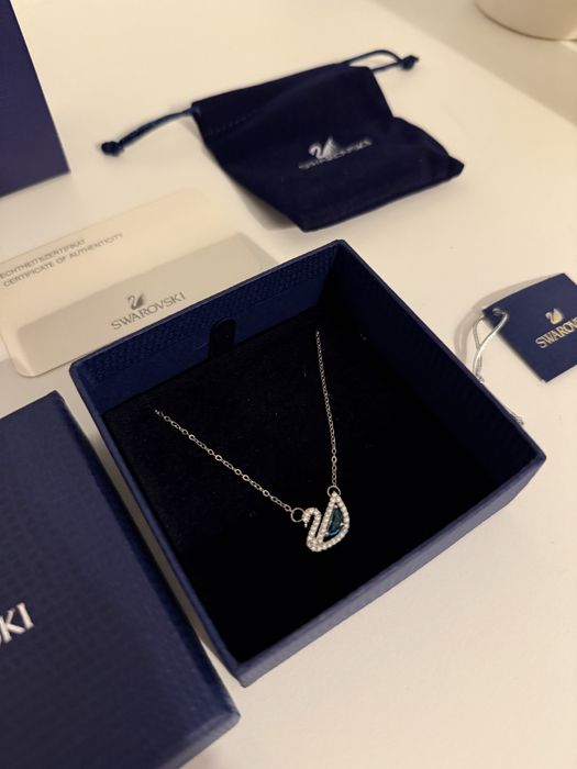 Lant Argintiu Lebada Swarovski