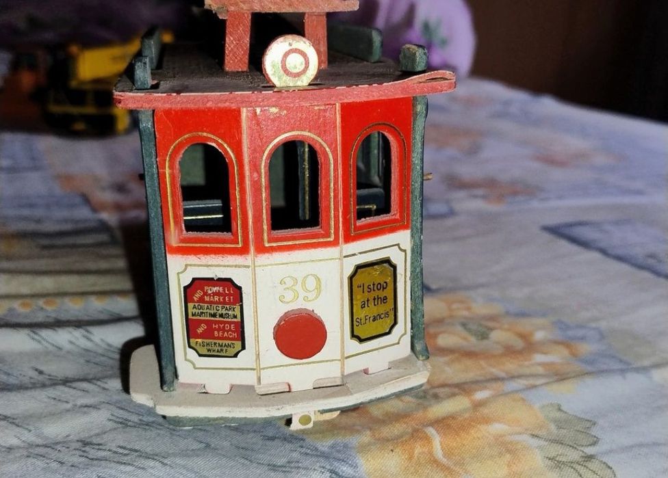 Macheta vintage rară anii 1900, tramvai San Francisco