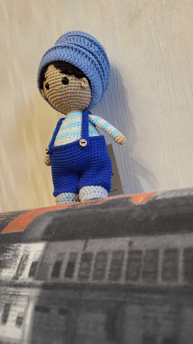 Вязанная куколка - мальчик