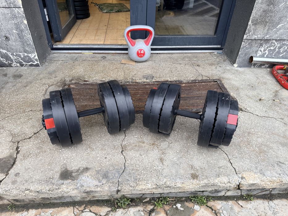 Gantere reglabile noi Germany greutate set 50 kg. 25 kg+25 kg. 450 lei