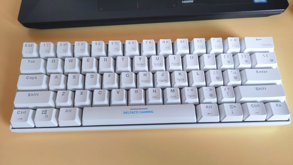 Tastatură mecanică Deltaco Gaming WK85R RGB, White