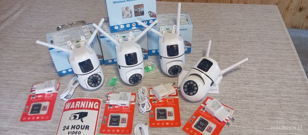 Нови wi-fi Камери с ДВОЕН ОБЕКТИВ 2 в 1