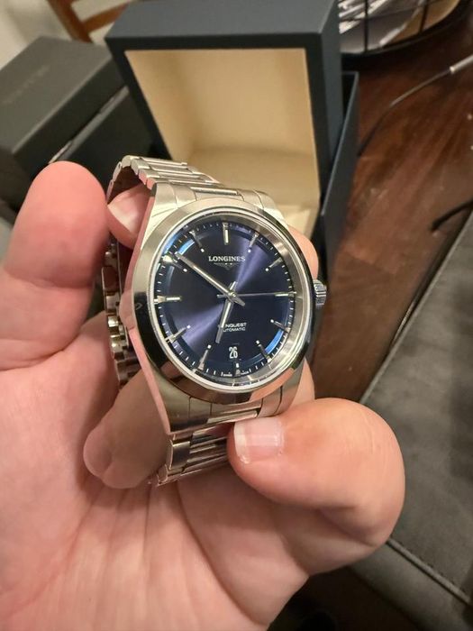 Ceas Longines Automatic Conquest Premium 41 mm Blue Sapphire Full Set
