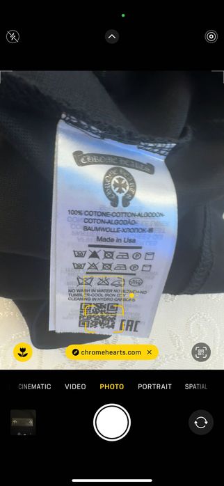 Chrome Hearts-Автентична чисто нова мъжка тениска Л размер