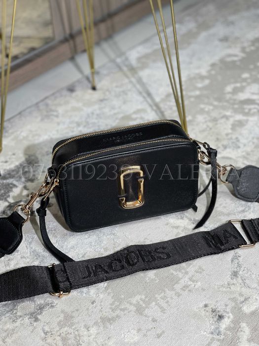 Geanta Marc Jacobs - Snapshot Negru/logo auriu