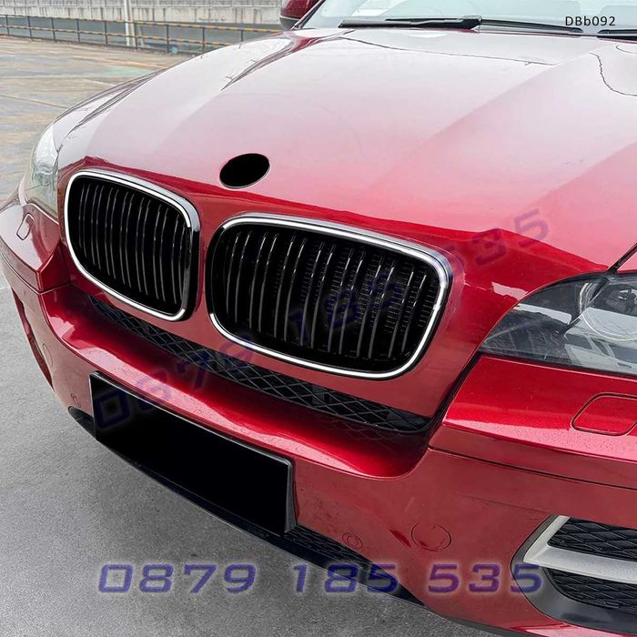 Двойни светещи LED бъбреци BMW E70 E71 2006–2013 DBb092 тунинг предни решетки с лед светлини бмв е70