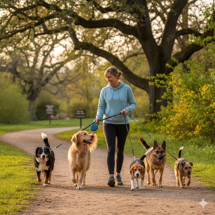 Выгул собак с заботой и вниманием
Если у вас нет времени