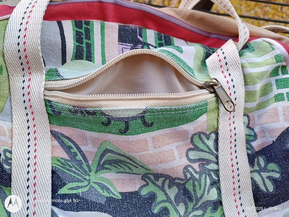 Тийнежърска брезентова арт дамска чанта