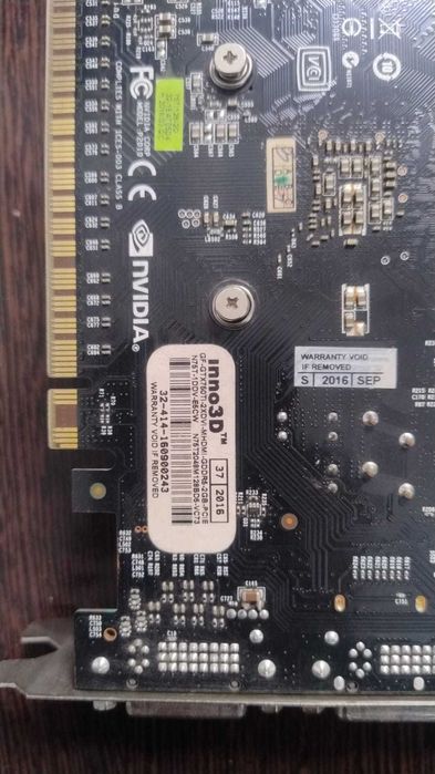 видеокарта GTX 750ti 2g