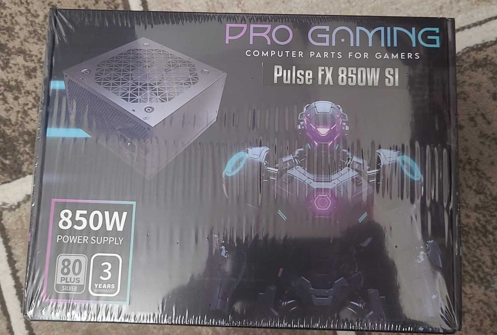 Sursă PC Pro Gaming de 850W – 80 PLUS Silver , noua, sigilata