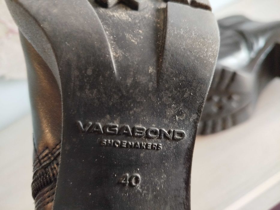 Черни боти VAGABOND – естествена кожа, №40