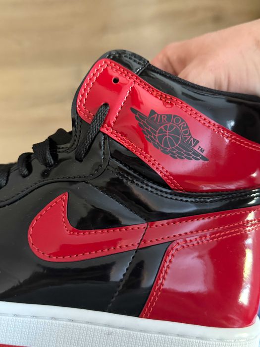 Adidasi jordan 1 bred patent marimi NOI-CUTIE - VERIFICARE COLET