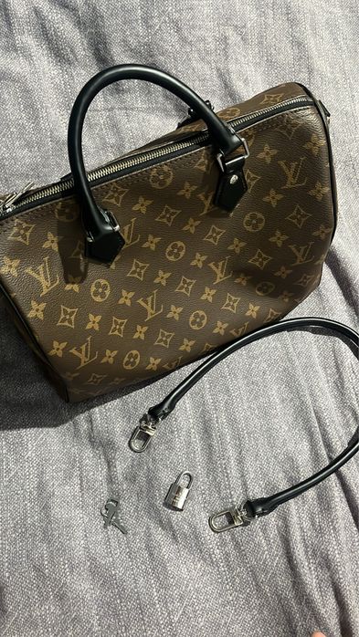 Louis Vuitton Speedy Soft 30 Dark Bag