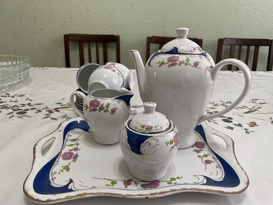 Чайный сервиз синий