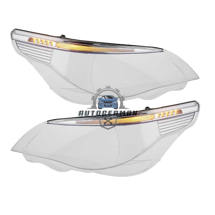Капаци фарове BMW 5 Series E60 Standart (08-10) стъкло фар крушки БМВ 5 Серия Е60 Стандарт xenon