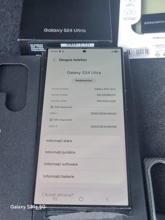Samsung Galaxy S24 Ultra 512gb ca și nou full box
