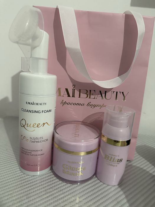 Умай набор крем маска и пенка для лица Umai