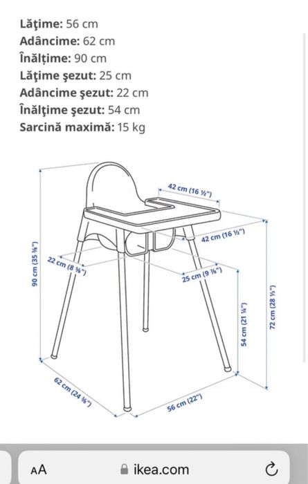 Scaun copil Ikea