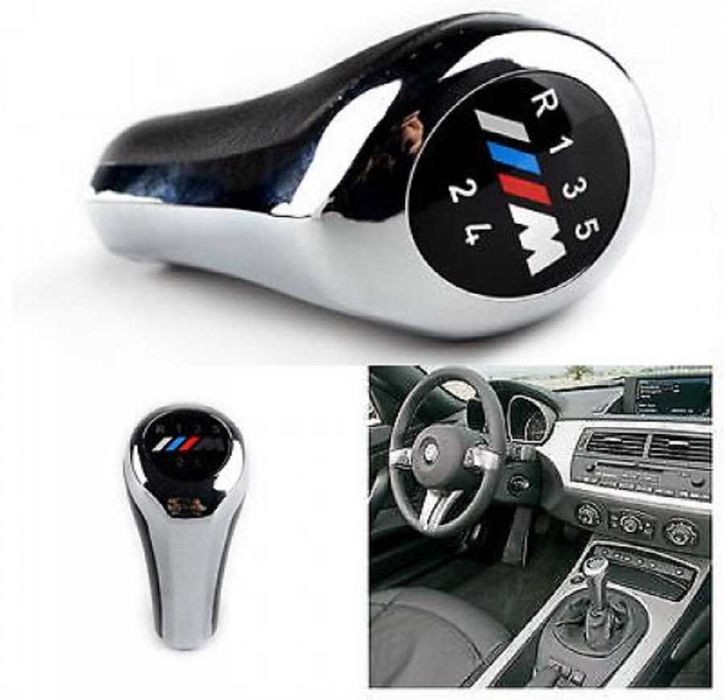 Топка за скоростен лост BMW M Power хром 5 и 6 скорости.