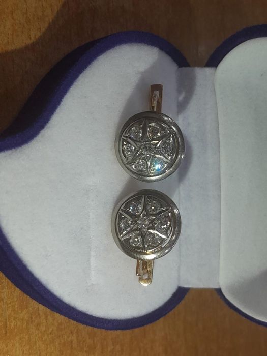 Серьги Красное золото СССР