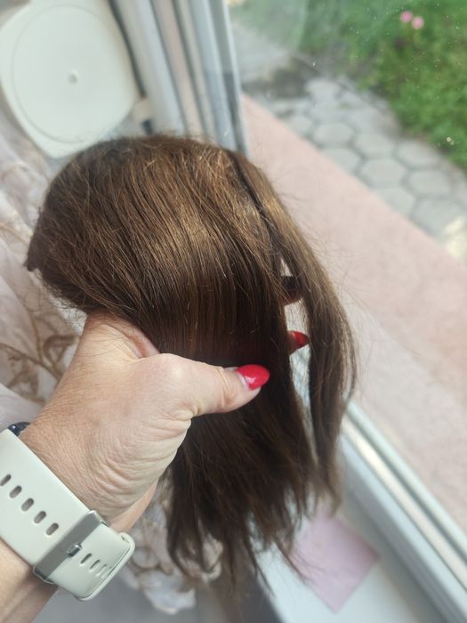 Естествена коса на три реда
