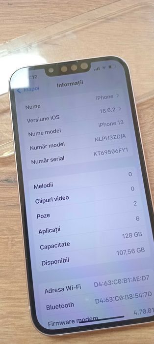 IPhone 13, inca in garantie, roz, impecabil,doar din Galati