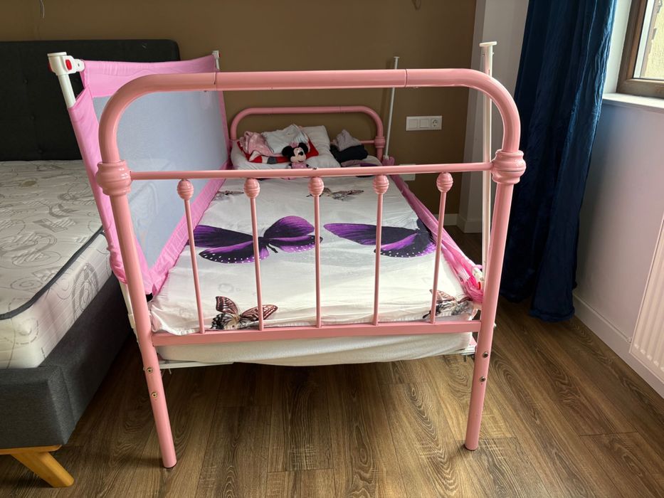 Pat fetita 90x 200 cu bariere de protectie