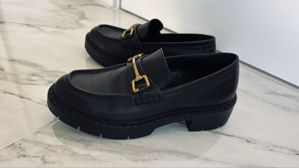 Мокасини Mango черни