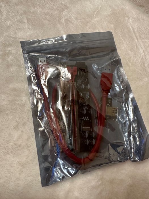 PCI-E 1x to 16x Powered USB 3.0 GPU Riser Adapter Card Rigs Mining