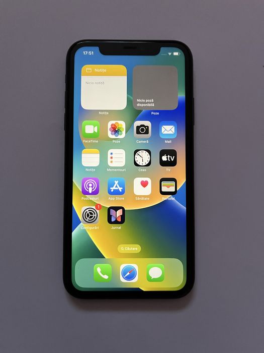 iPhone 11 64GB - stare buna, cutie originala Face ID perfect