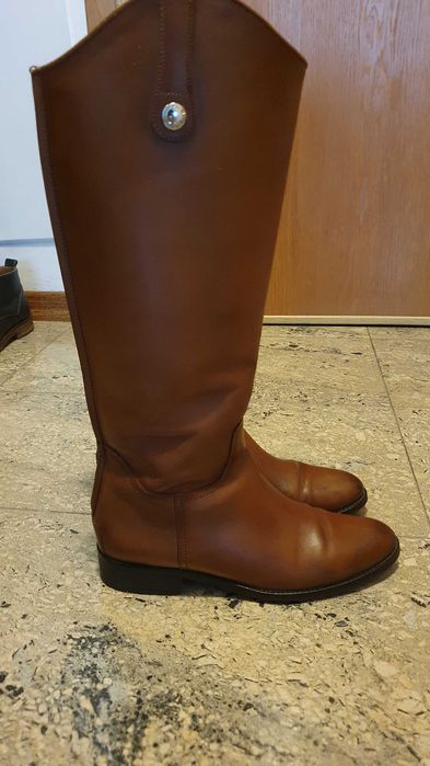 Ботуши Massimo Dutti, естествена кожа, 39 номер