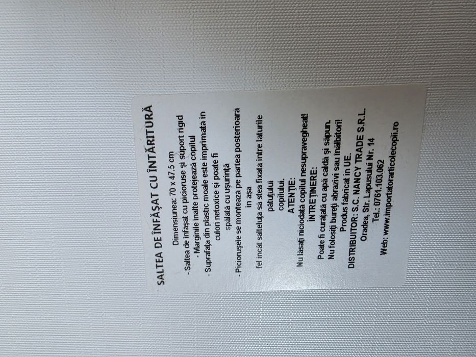 Saltea de infasat bebe